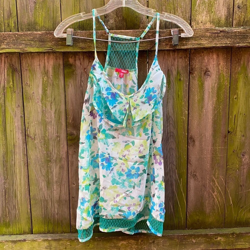 Bongo sheer tank top sz. L